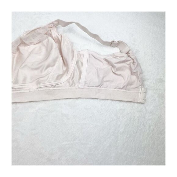 Chantelle 38DDDD (38G) Norah supportive lace light pink unlined bra wire free - Picture 8 of 11